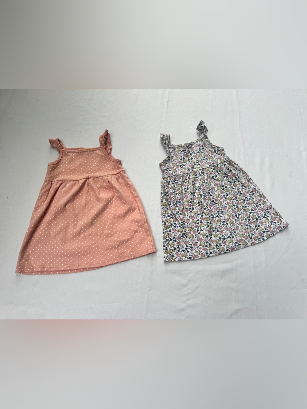 Girls' Toddler Peach Polka Dot Sundress - Kids Dress 24 months